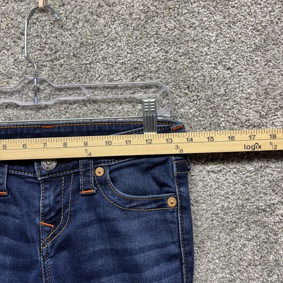 True Religion Becca Mid-Rise Bootcut Jeans Size 26x32 Blue Denim Stretch Classic - Picture 4 of 13